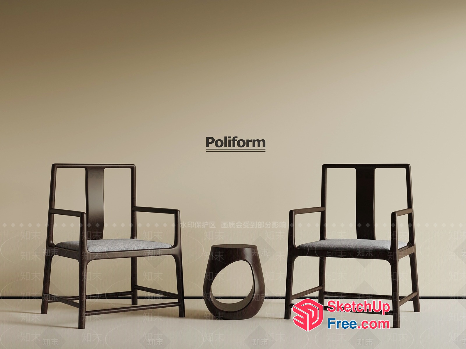 Modern Minimalist Furniture Collection 3D SketchUp File
