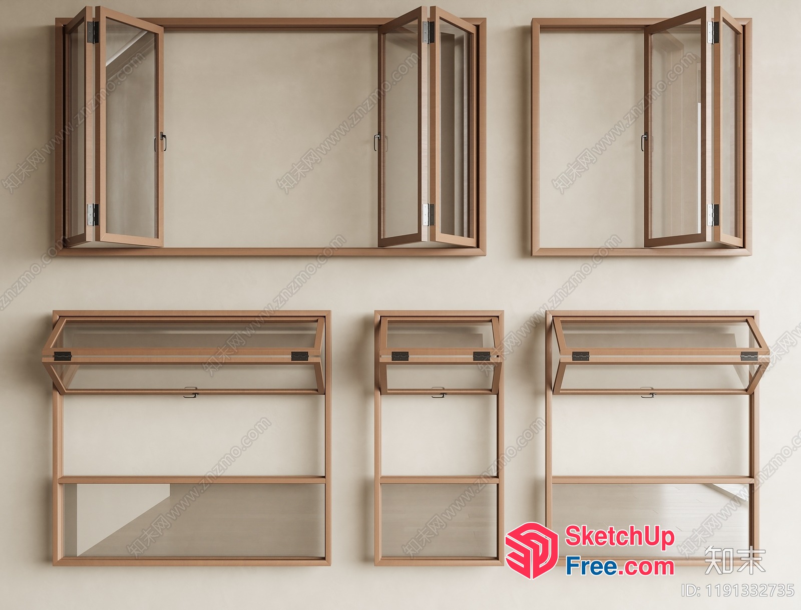 Modern Minimalist Window Display Furniture 3D SketchUp File