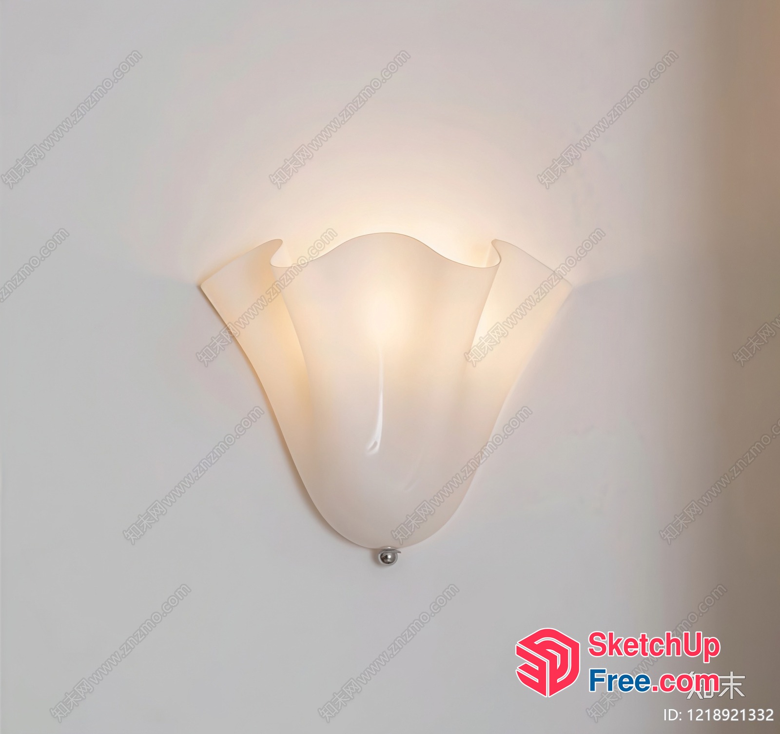 Elegant Wall-Mounted Light Fixture 3D SketchUp File