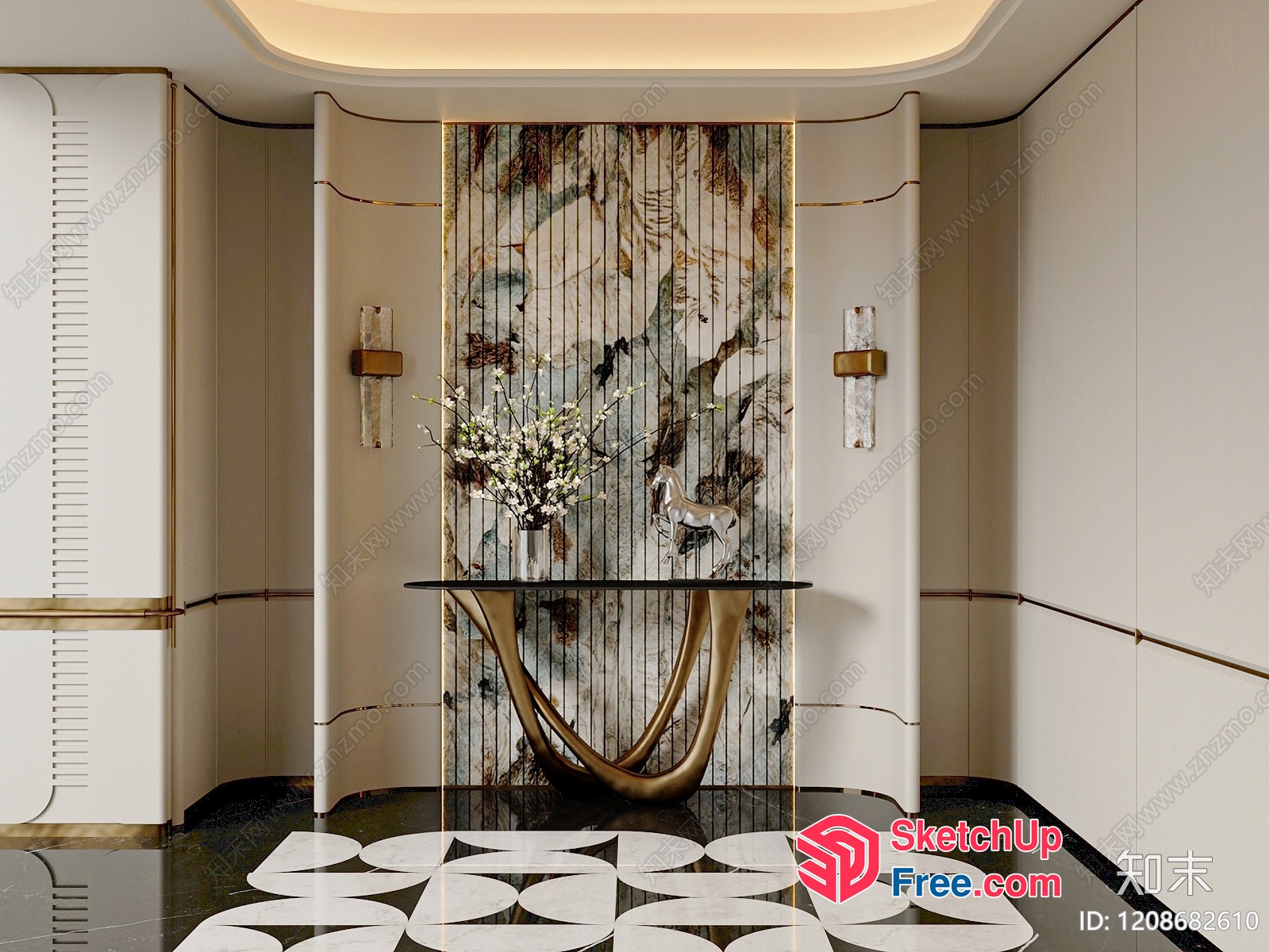 Elegant Modern Interior Design 3D SketchUp File