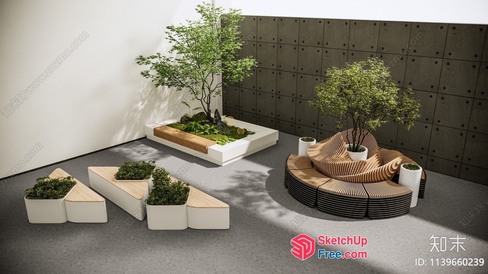 Modern Minimalist Japanese-Style Interior Design 3D SketchUp File