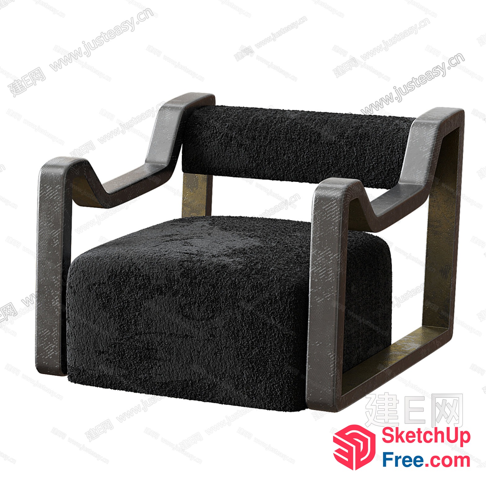 Modern And Sleek Armchair 3D SketchUp File