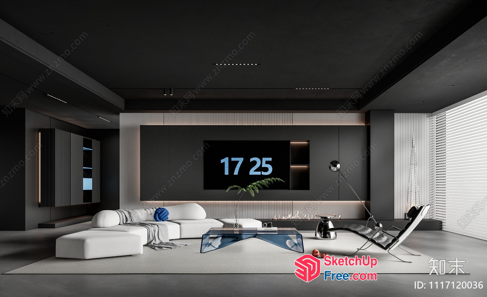 Modern Living Room With Sleek Furniture And Minimalist Decor 3D SketchUp File