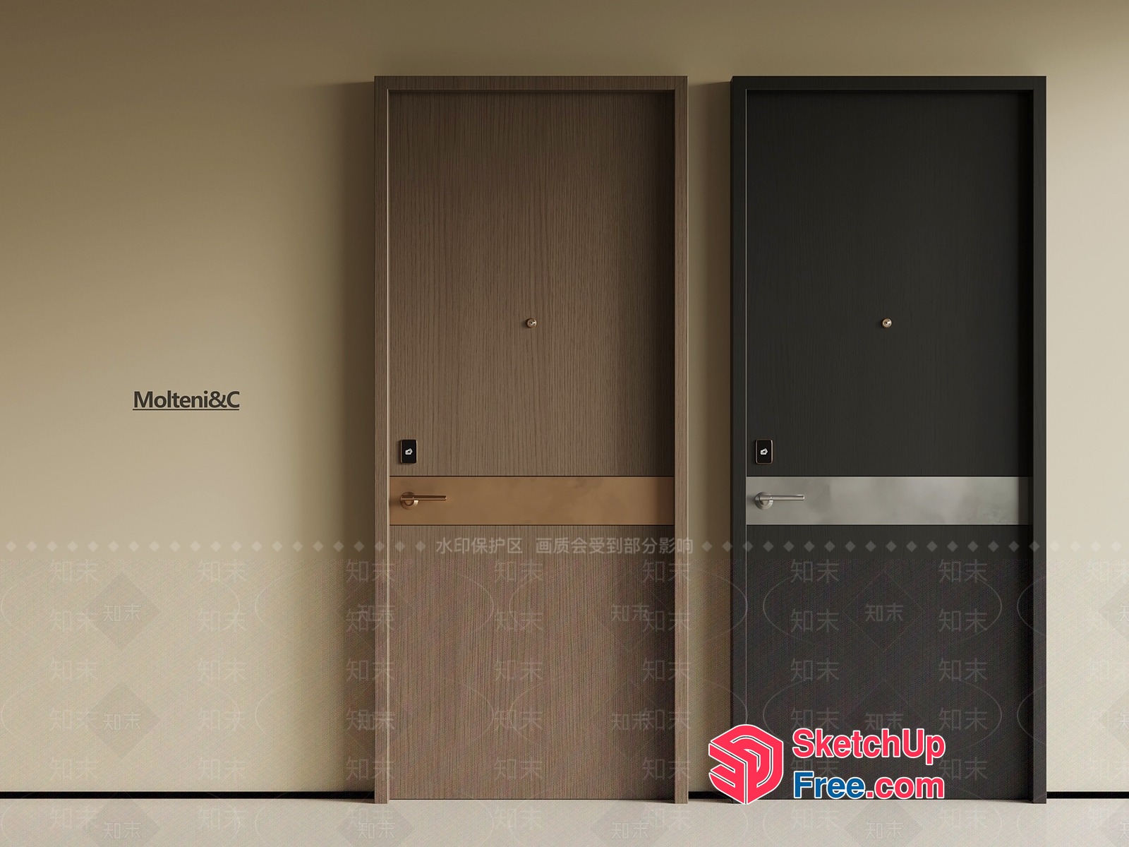 Modern Interior Door Designs 3D SketchUp File