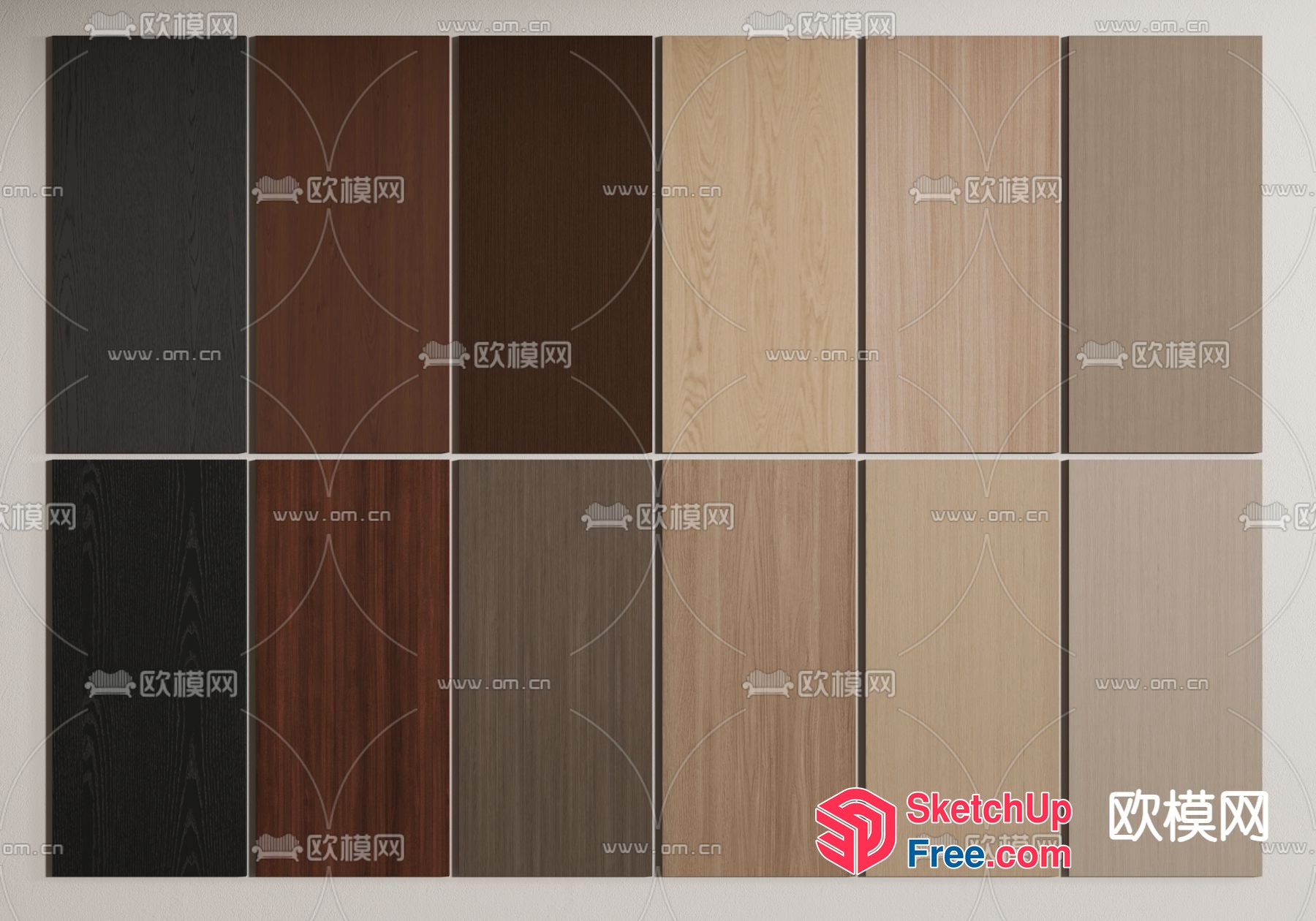 Wooden Door Panels 3D SketchUp File