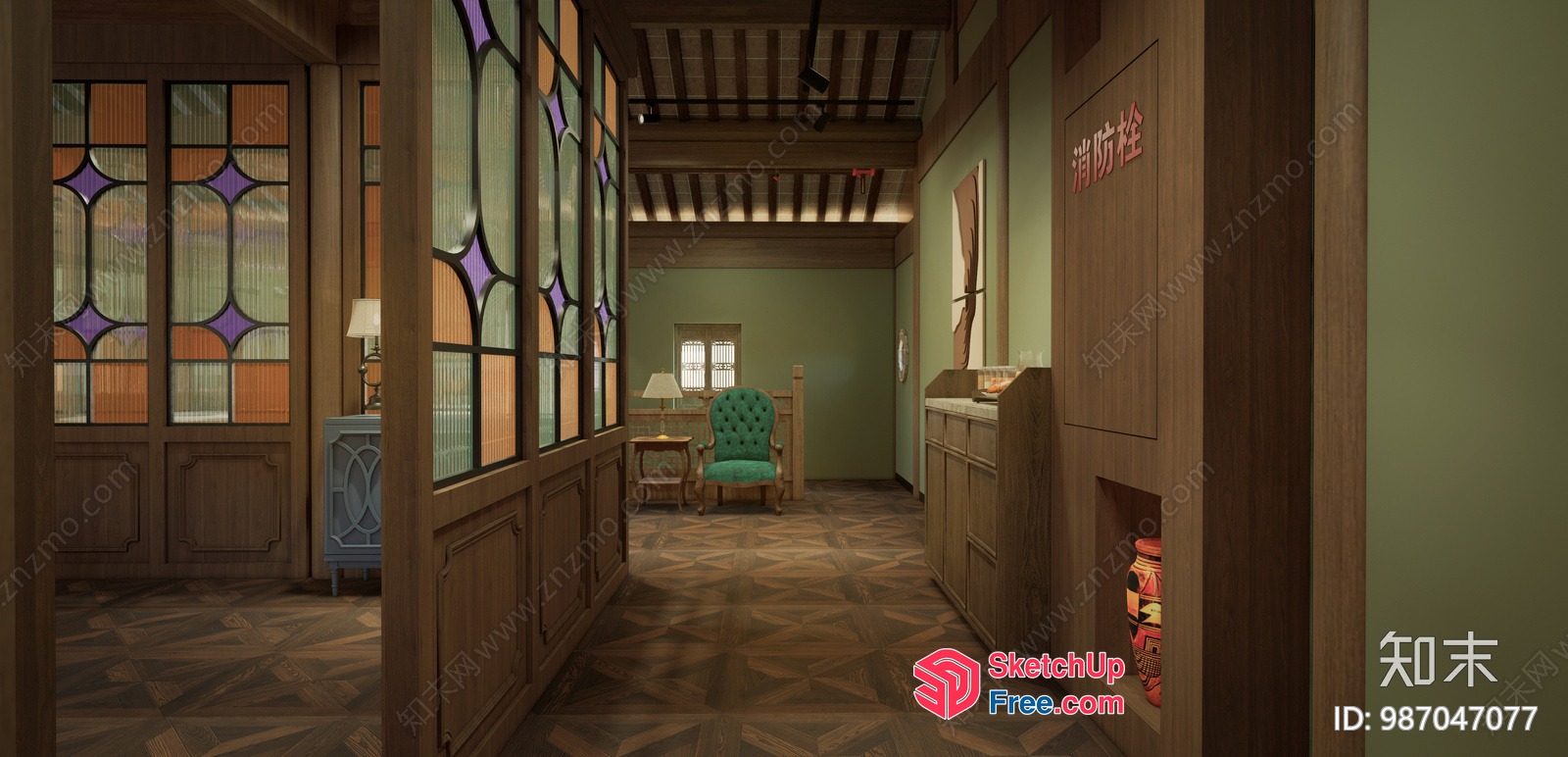Elegant And Cozy Home Interior 3D SketchUp File