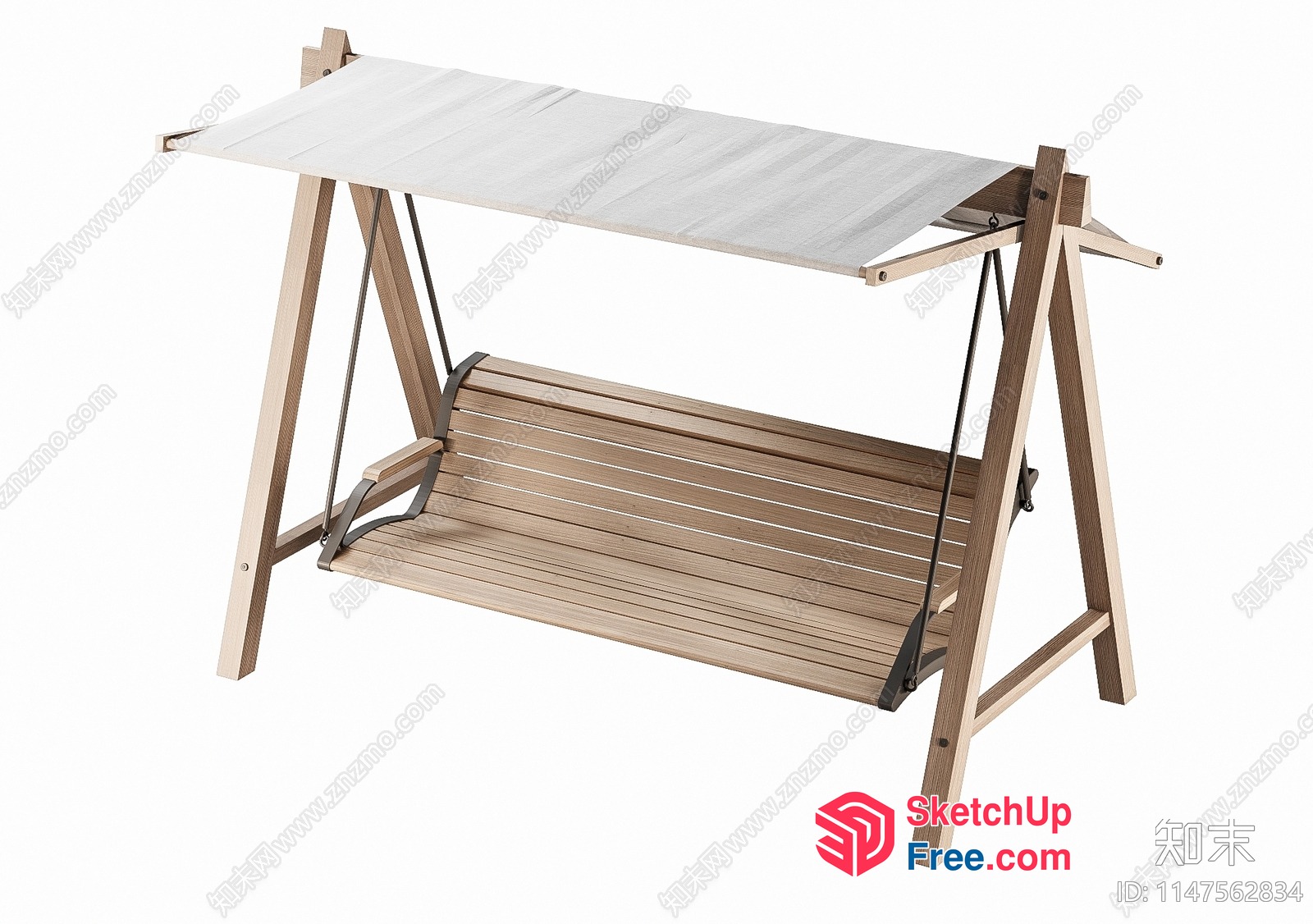 Wooden Swing And Table Set 3D SketchUp File