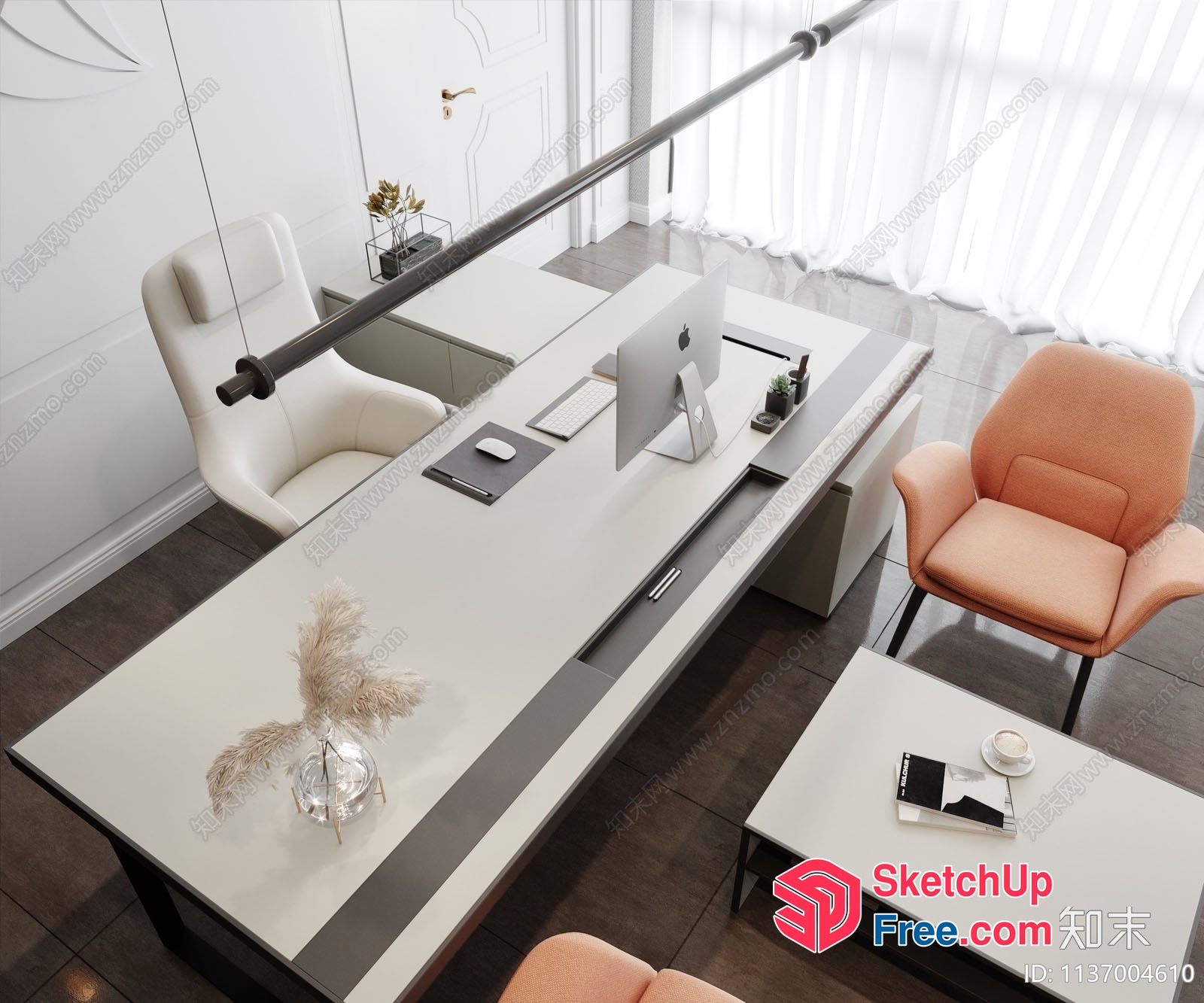 Luxurious Modern Office Space 3D SketchUp File