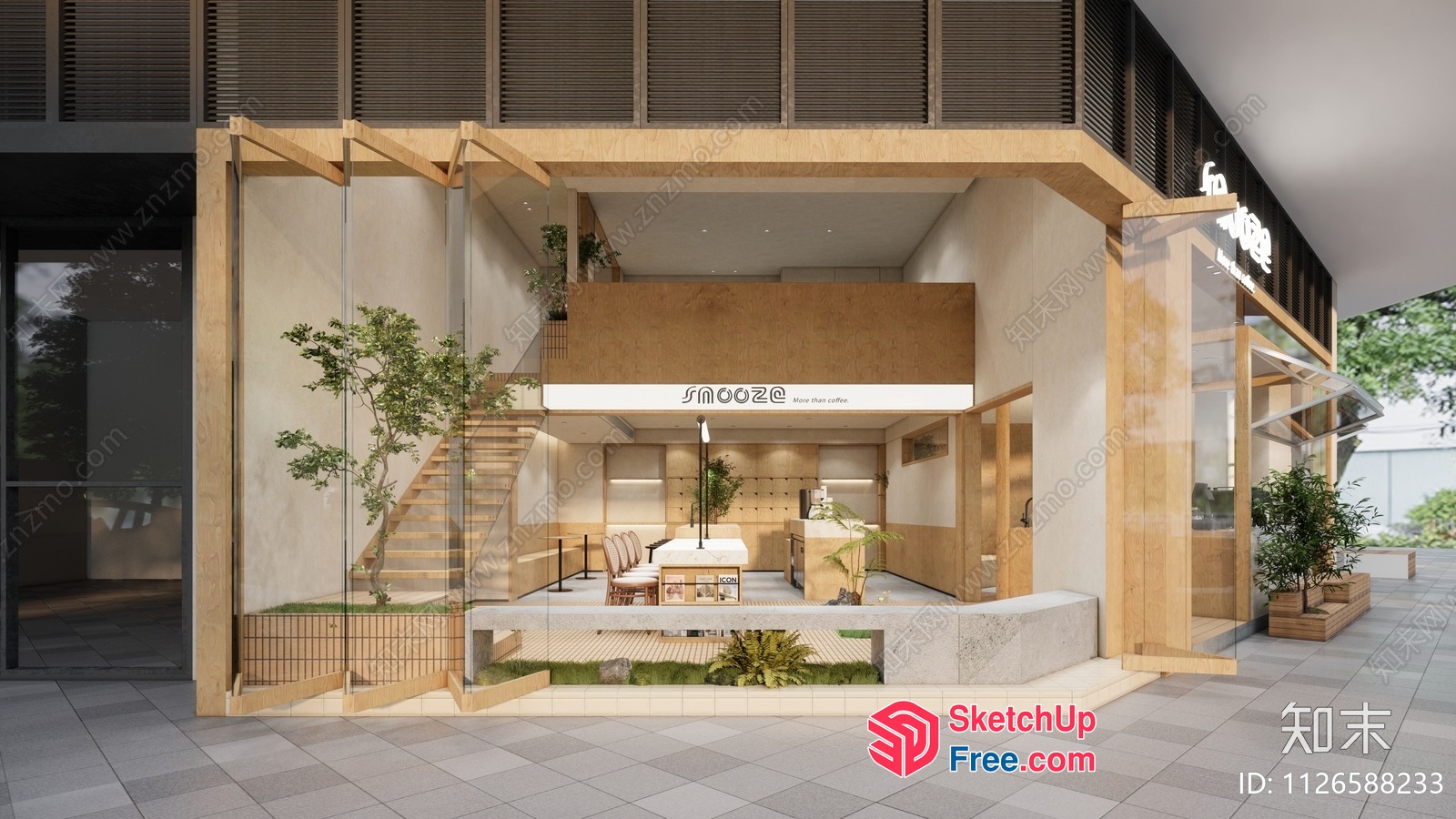 Modern Minimalist Japanese-Style Interior Design 3D SketchUp File