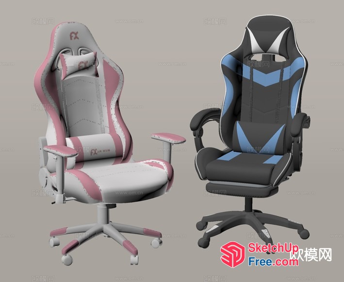 Comfortable Gaming Chairs For Home And Office Use 3D SketchUp File