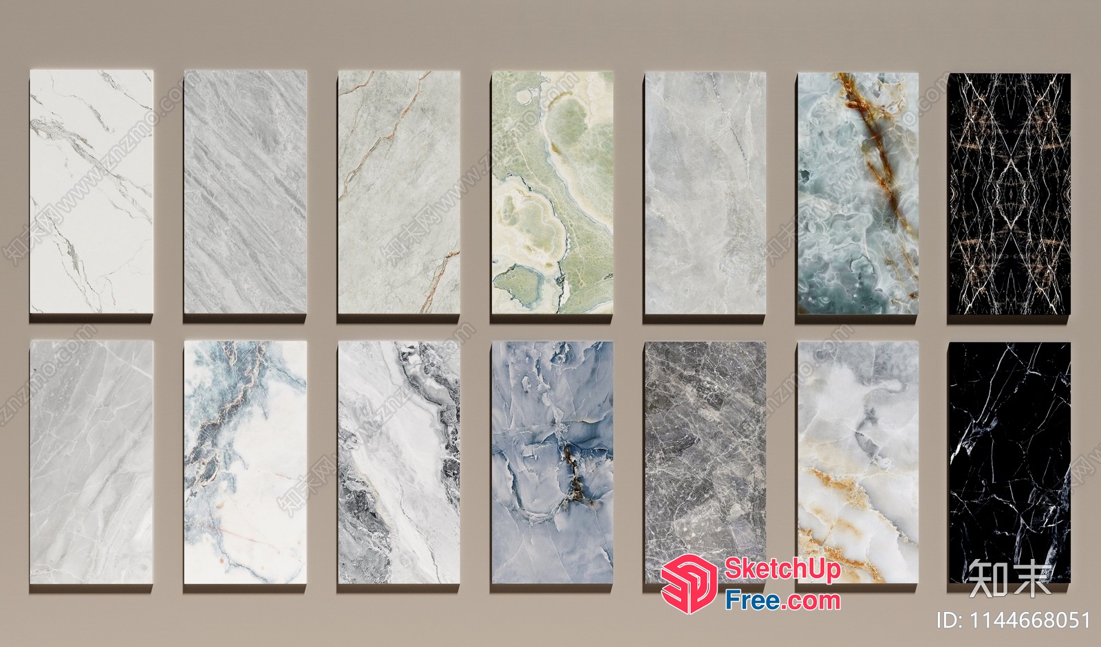 Marble Texture Patterns 3D SketchUp File