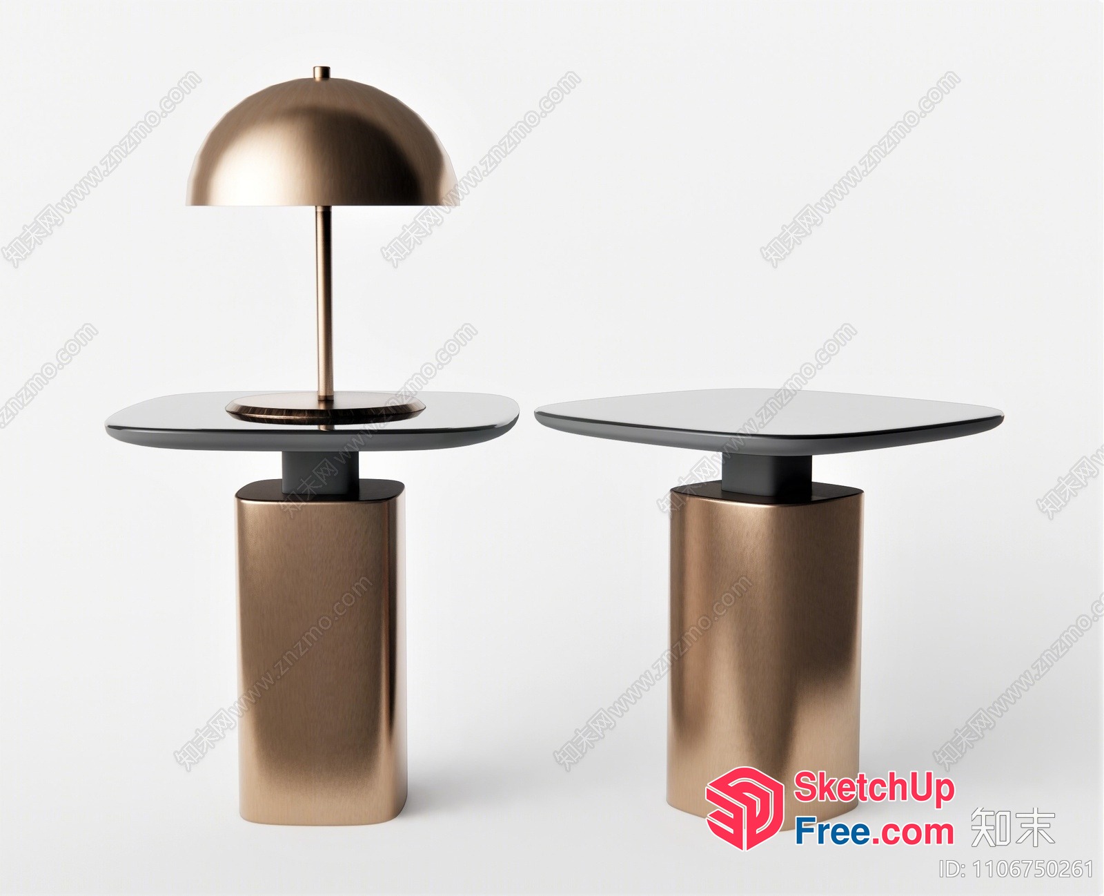 Modern Minimalist Furniture Pieces 3D SketchUp File