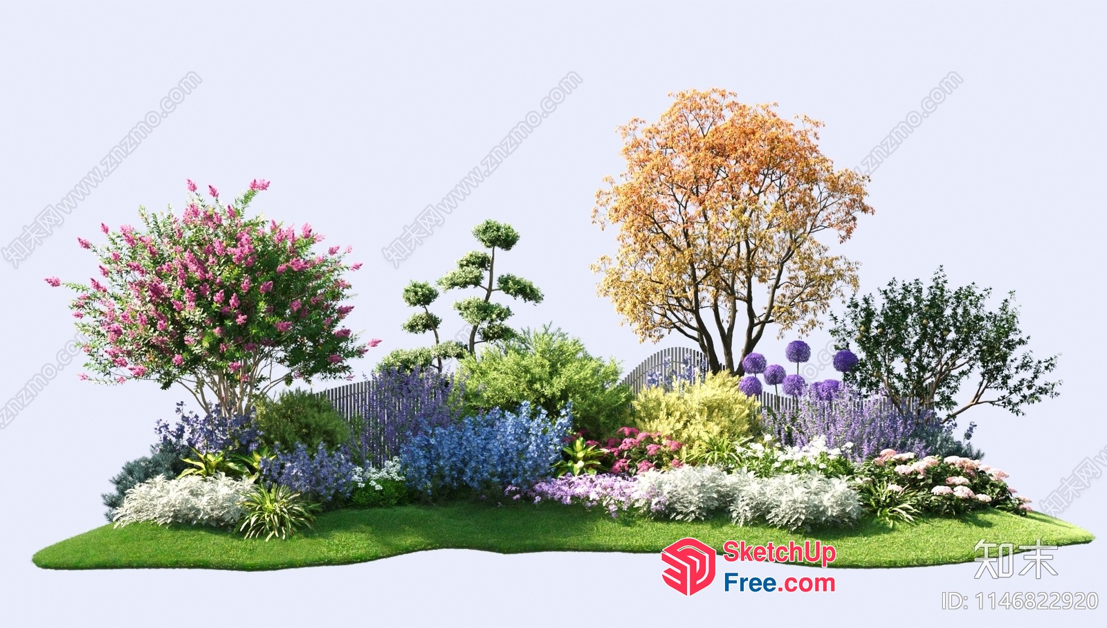 Serene Garden Oasis 3D SketchUp File