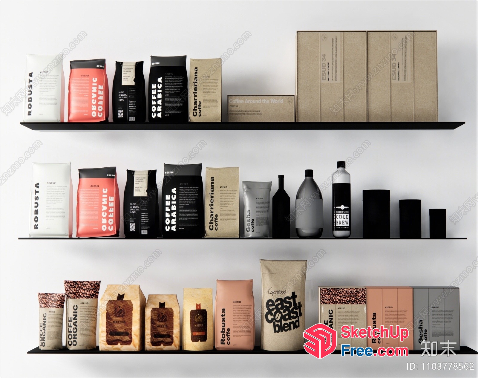 Coffee And Beverage Display 3D SketchUp File