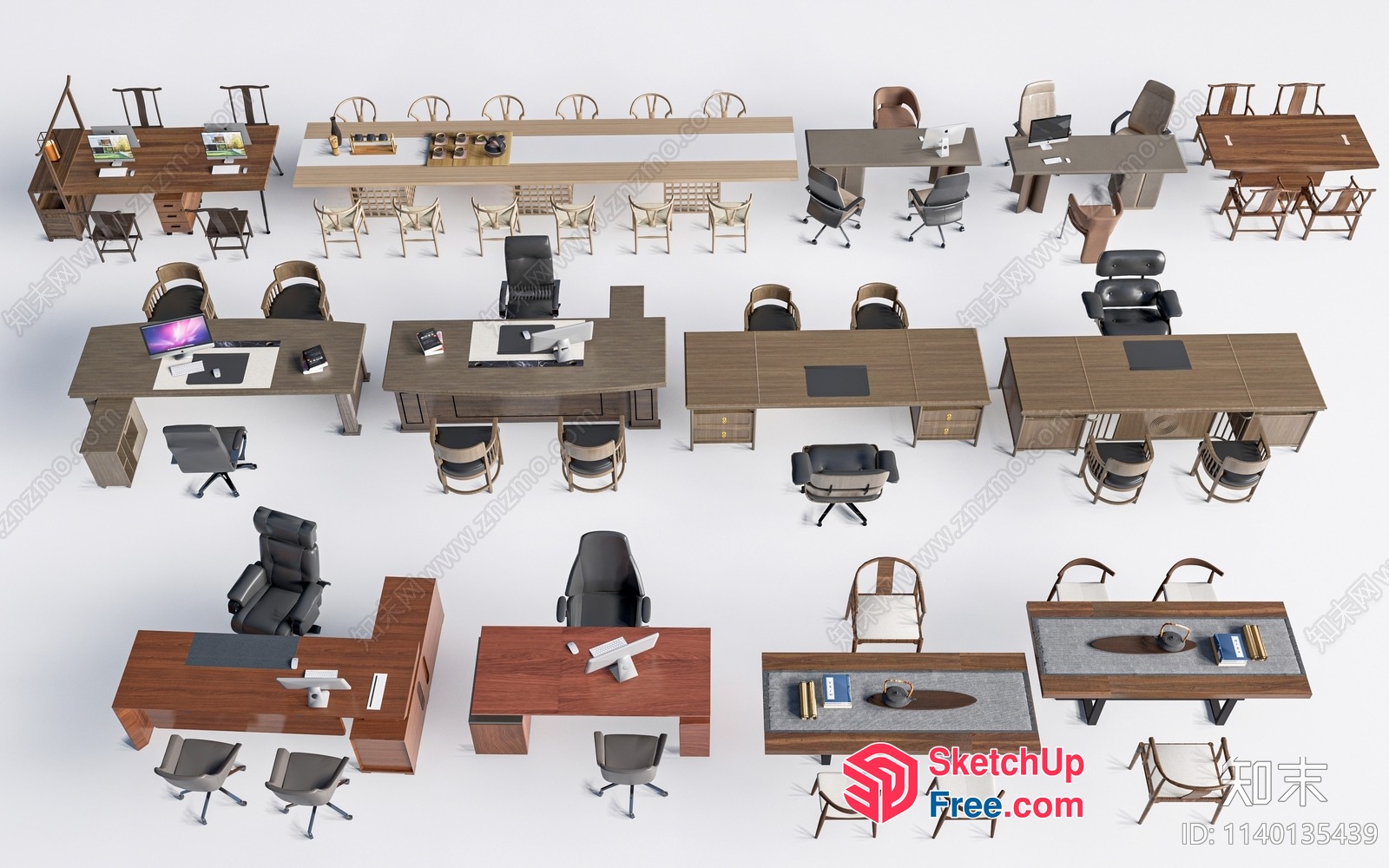 Office Furniture Collection 3D SketchUp File