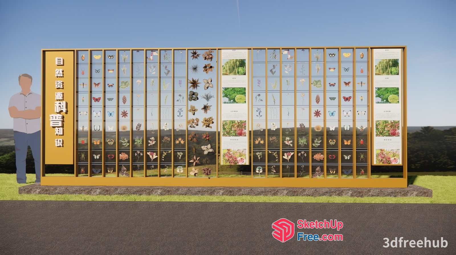 Colorful Display Of Various Objects And Plants 3D SketchUp File