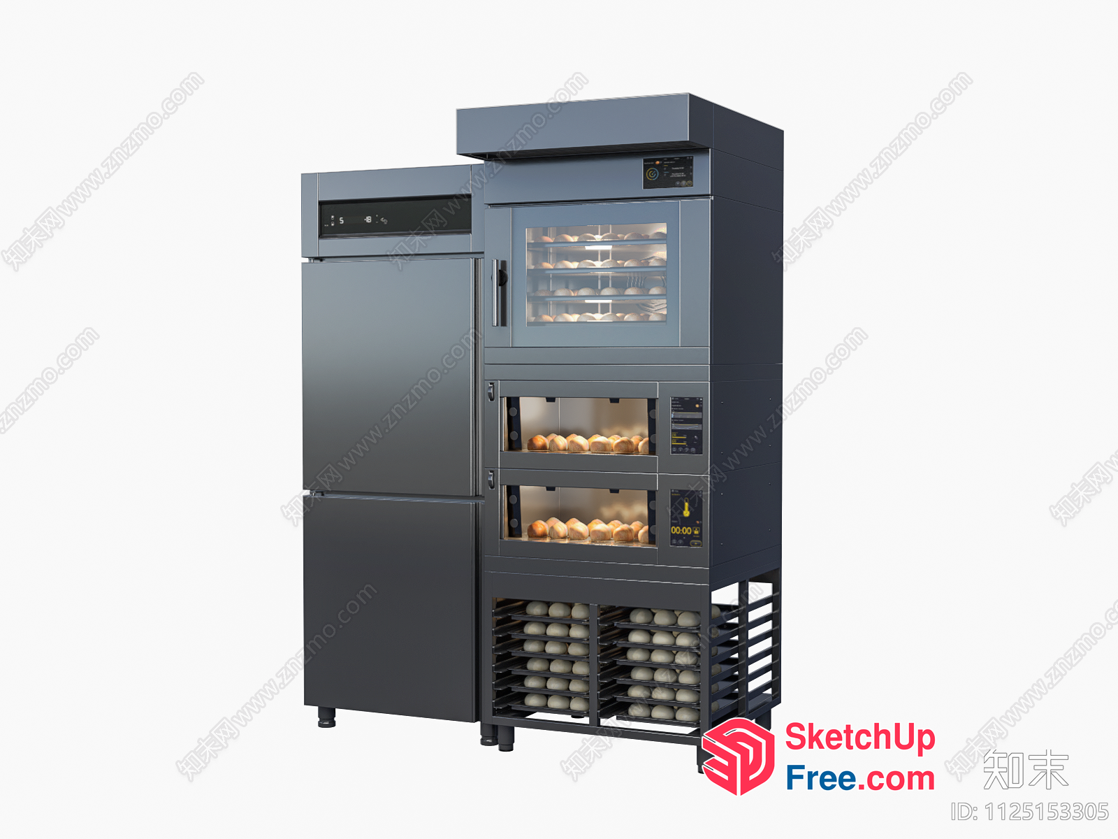 Commercial Bakery Equipment 3D SketchUp File