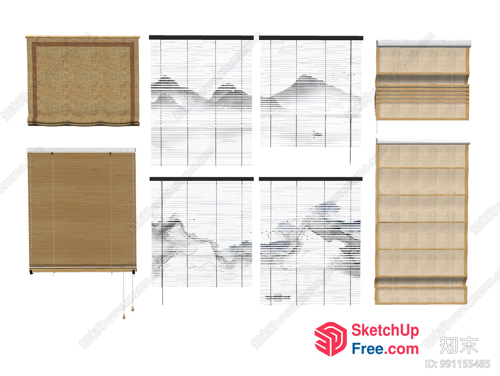 Window Treatments Collection 3D SketchUp File