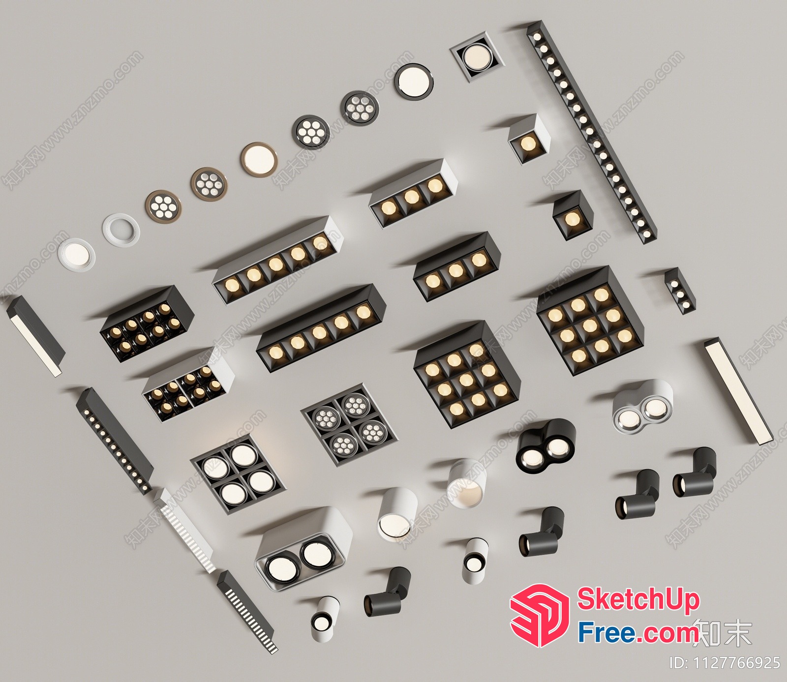 Modern Light Fixtures And Lighting Options 3D SketchUp File