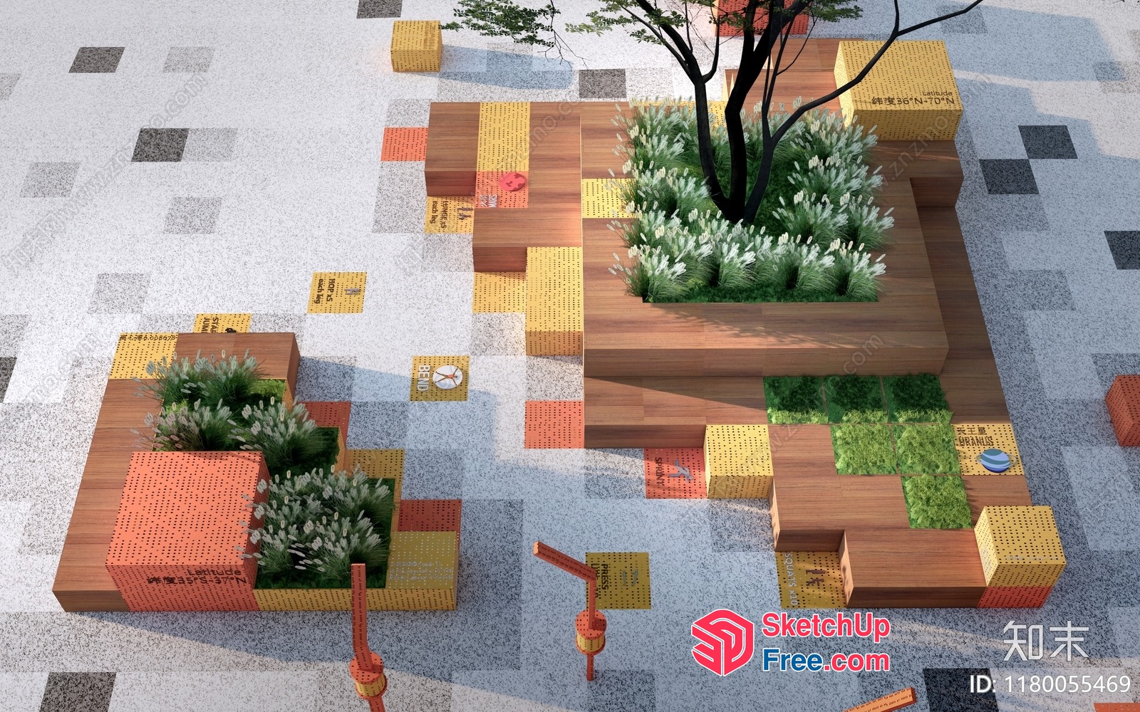 Modern Outdoor Furniture And Decor Collection 3D SketchUp File
