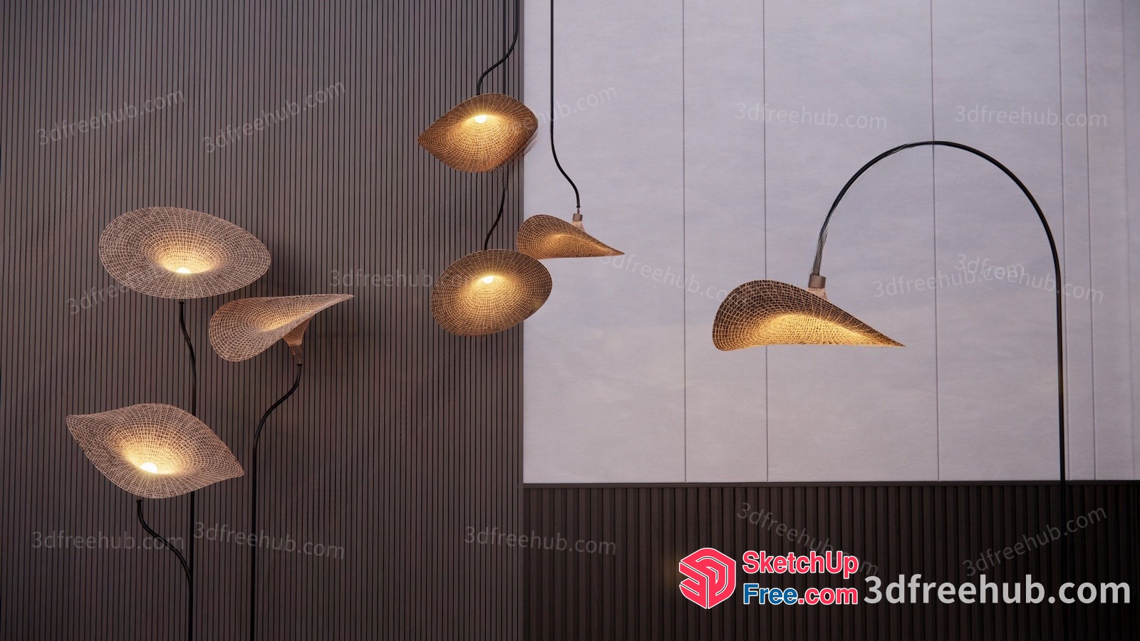 Elegant Modern Lighting Fixtures And Decor 3D SketchUp File