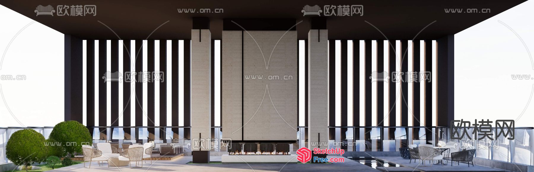 Elegant Modern Interior Design 3D SketchUp File