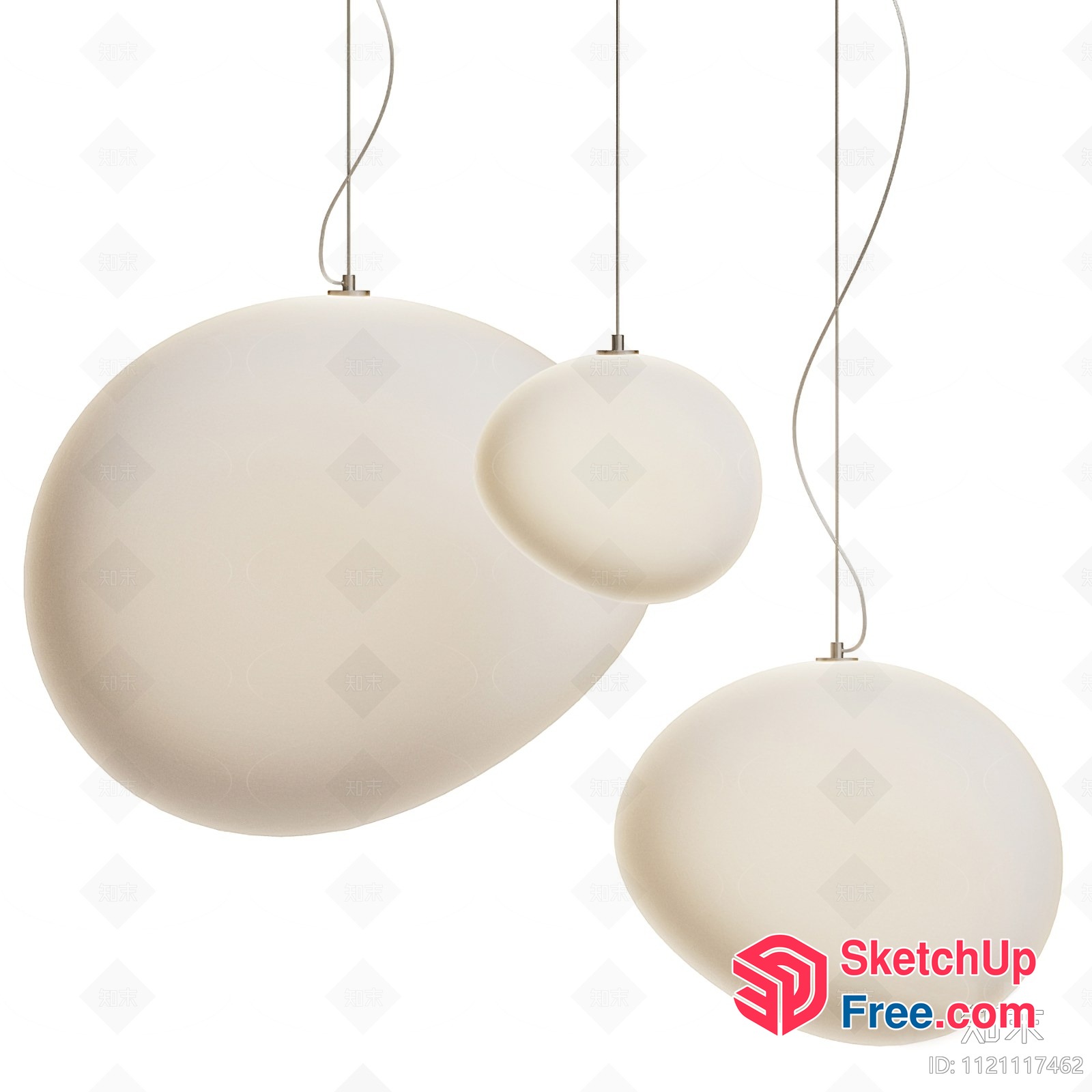 Modern Hanging Light Fixtures 3D SketchUp File