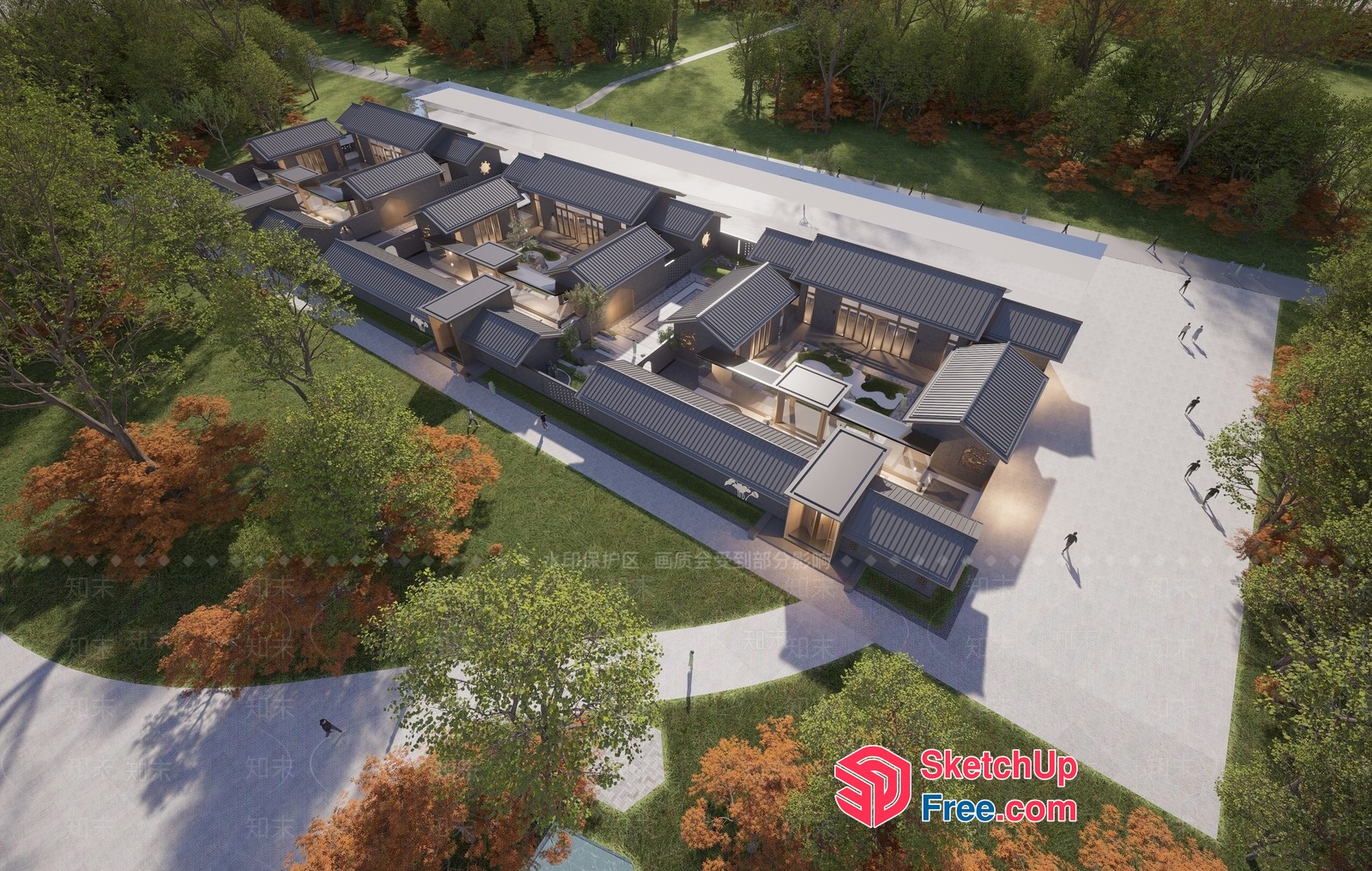 Modern Villa With Elegant Architecture 3D SketchUp File