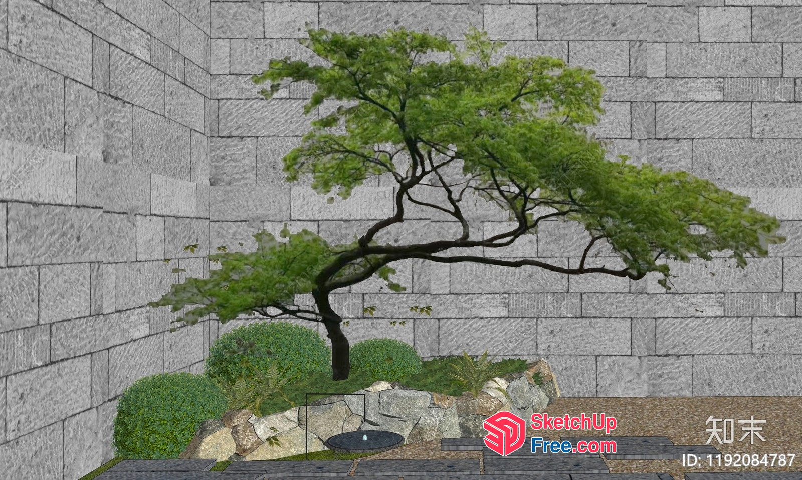 Serene Japanese Garden Oasis 3D SketchUp File