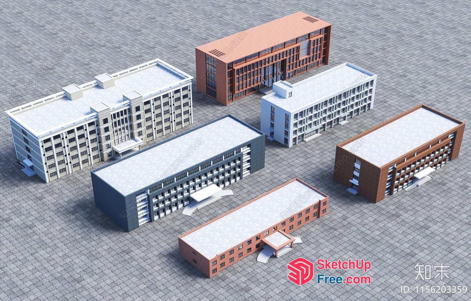 Modern Commercial Street Cladding 3D SketchUp File
