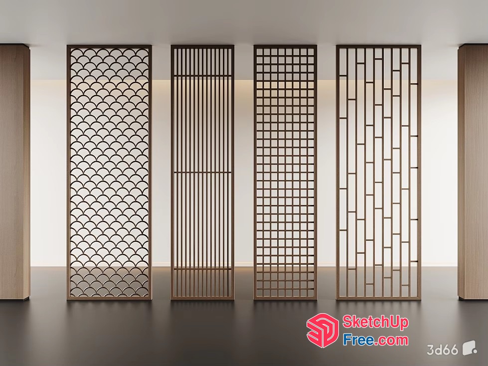 Partition Screen Collection 3D SketchUp File