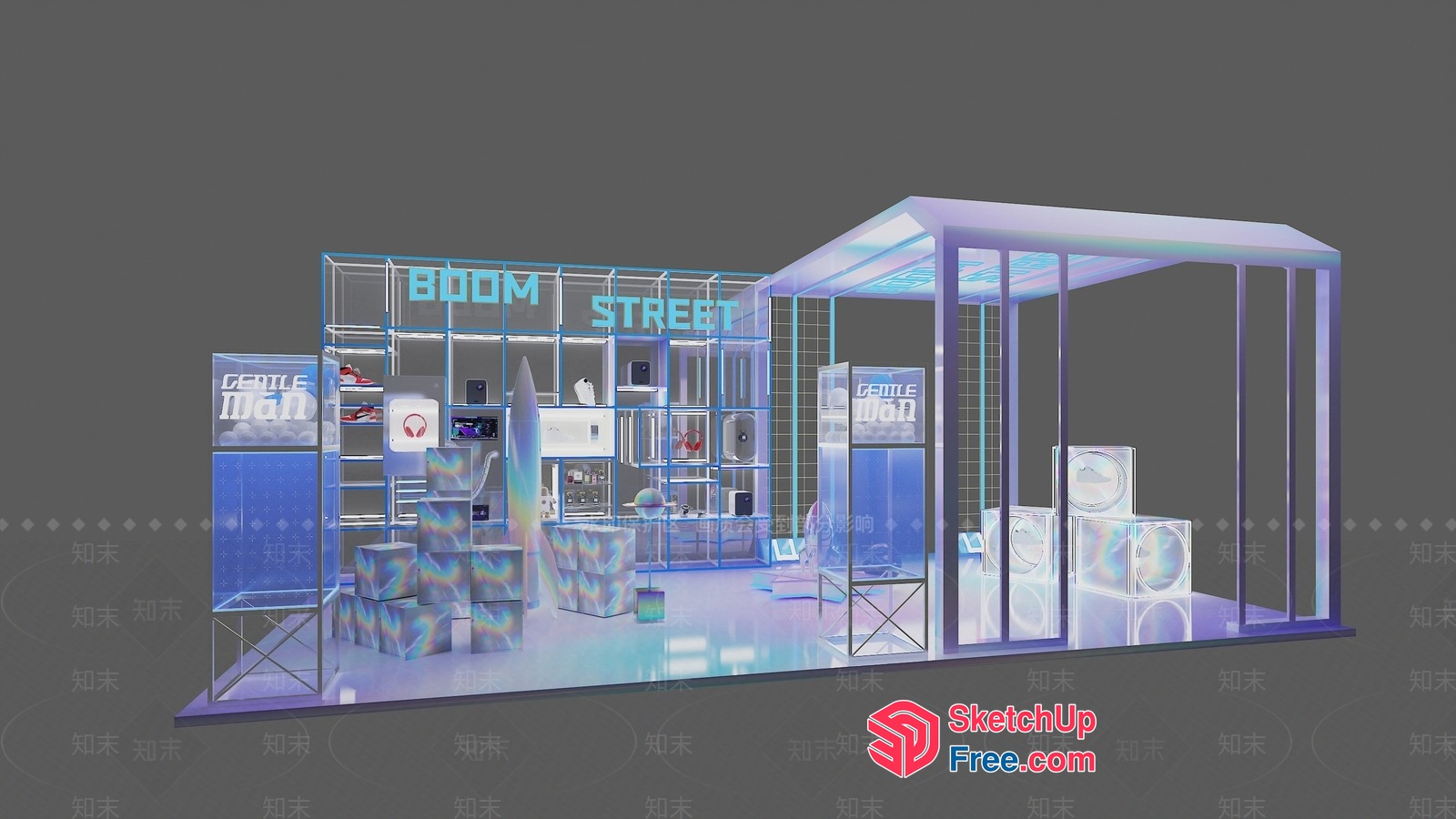 Boom Street 3D SketchUp File