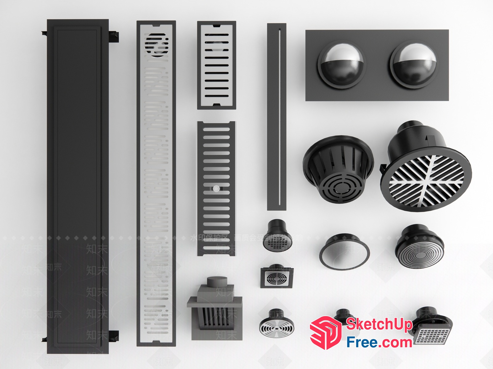 Ventilation System Components 3D SketchUp File