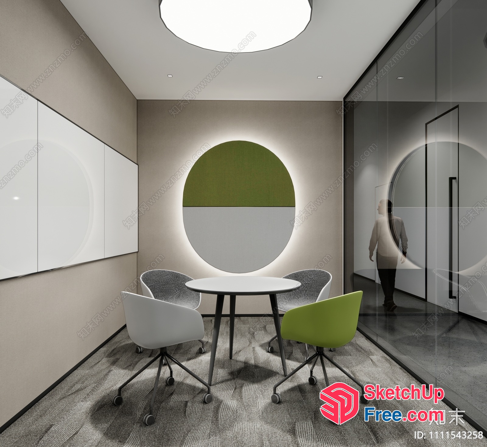 Modern Minimalist Office Space Design 3D SketchUp File