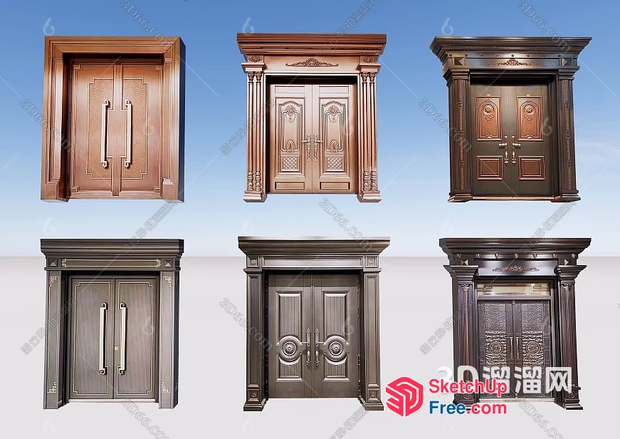 Ornate Doorways And Entrances 3D SketchUp File