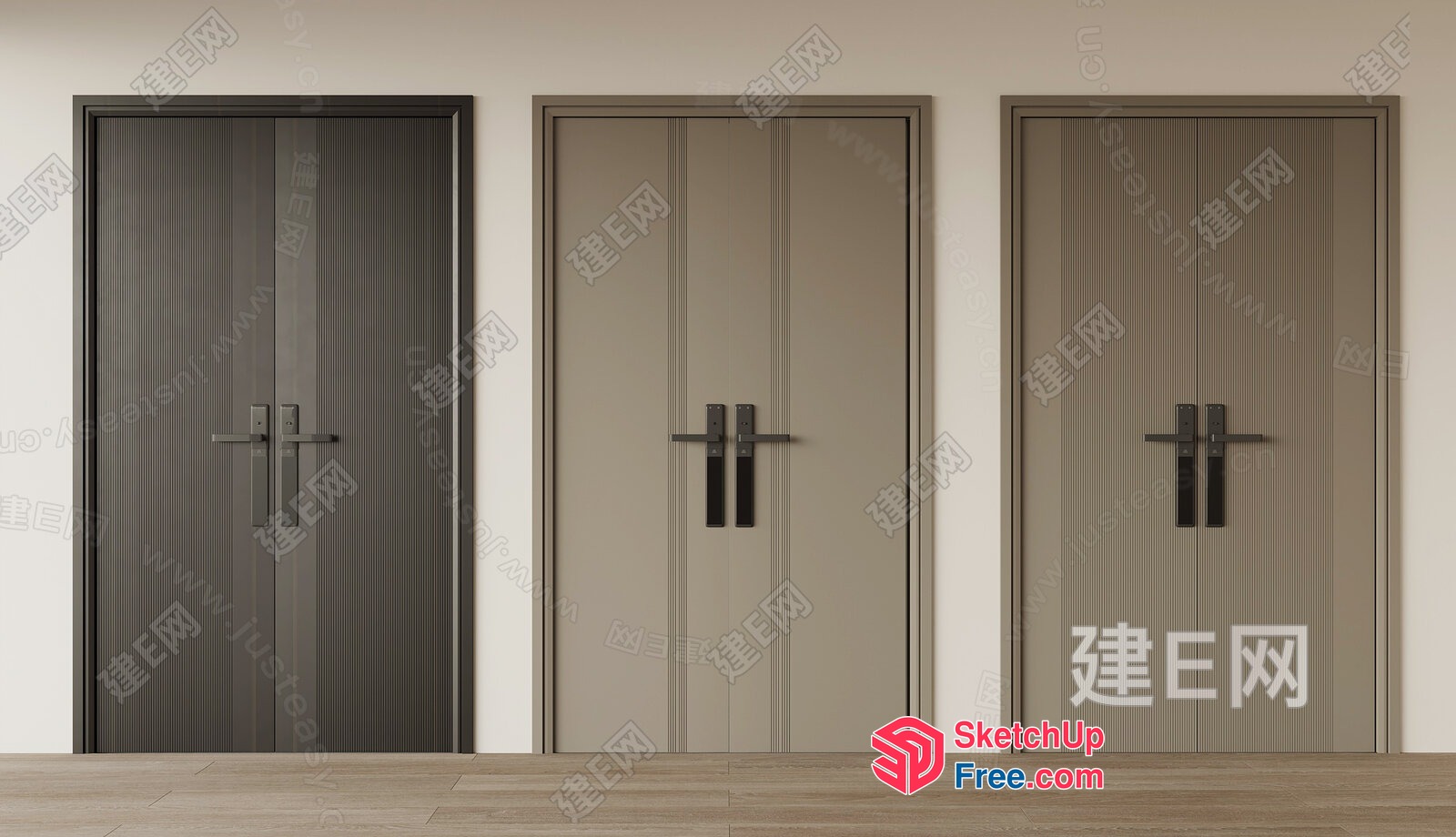Modern Elevator Doors 3D SketchUp File