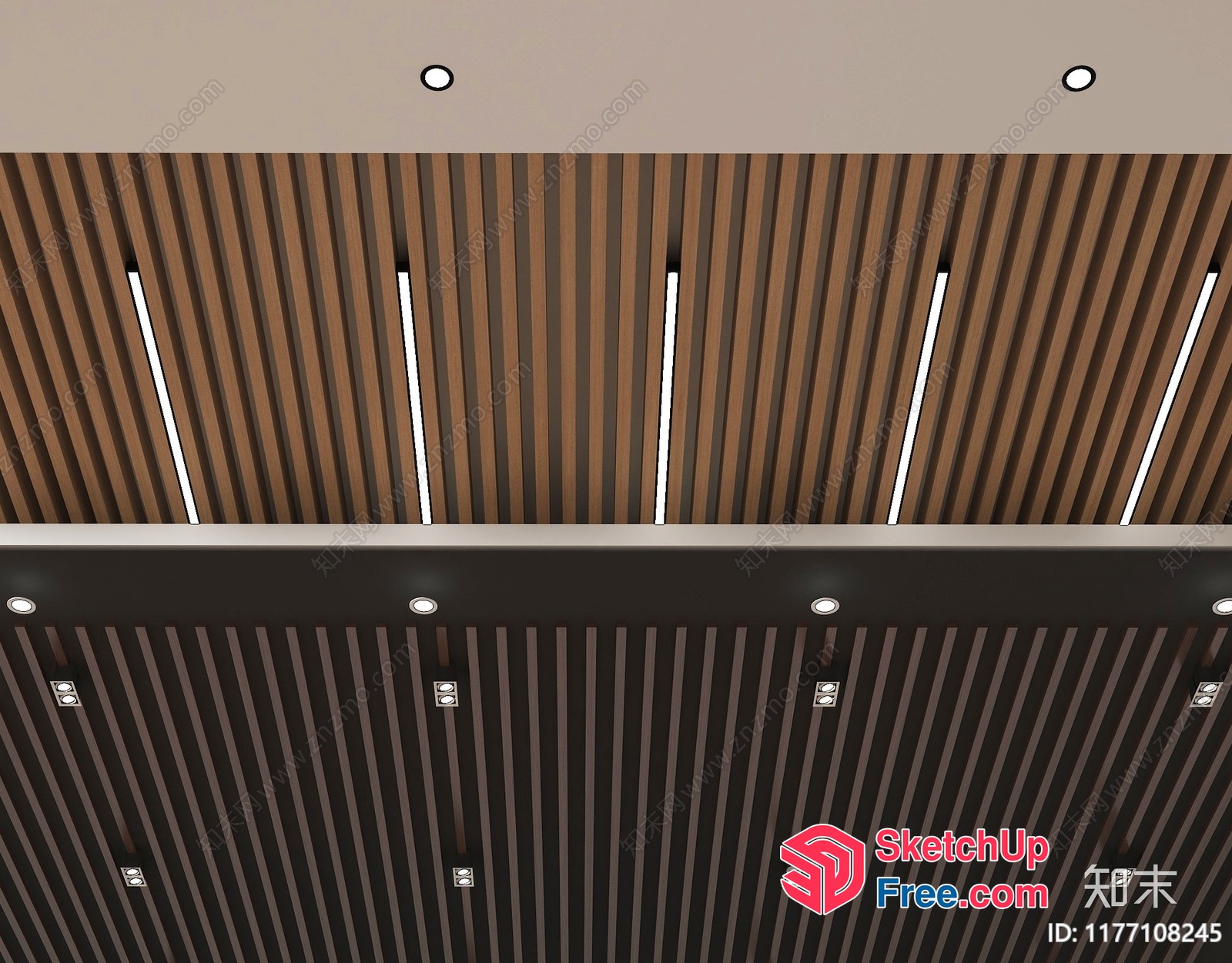 Ceiling Light Panels With Ornate Details 3D SketchUp File