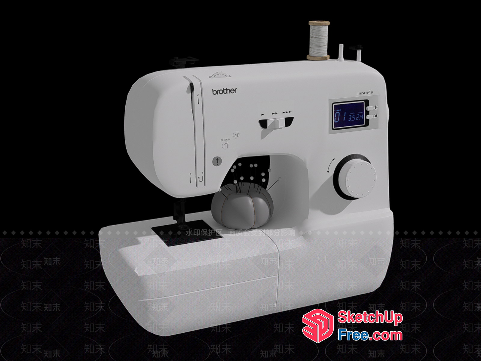 Brother Innovis Sewing Machine 3D SketchUp File