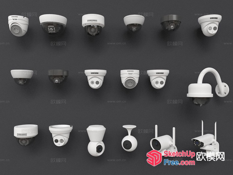 Security Camera Collection 3D SketchUp File