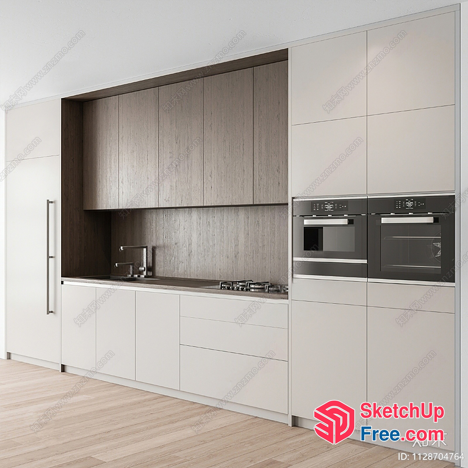 Modern Minimalist Kitchen Interior Design 3D SketchUp File