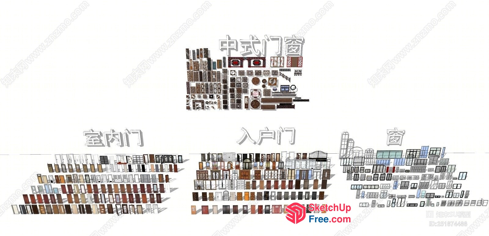Furniture And Decorative Items In A Room 3D SketchUp File