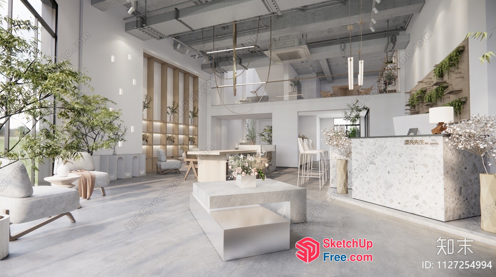 Modern Minimalist Interior Design With Natural Light 3D SketchUp File