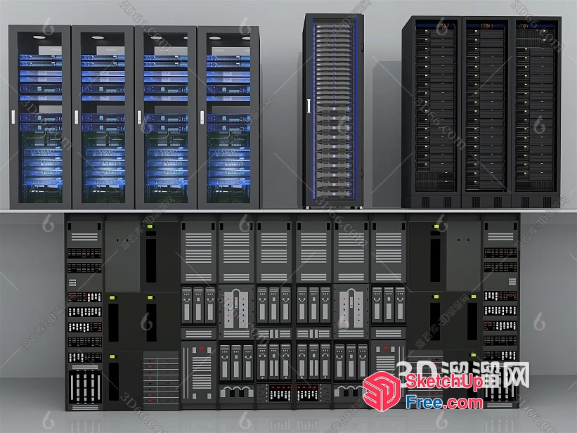 Advanced Server Room Design 3D SketchUp File