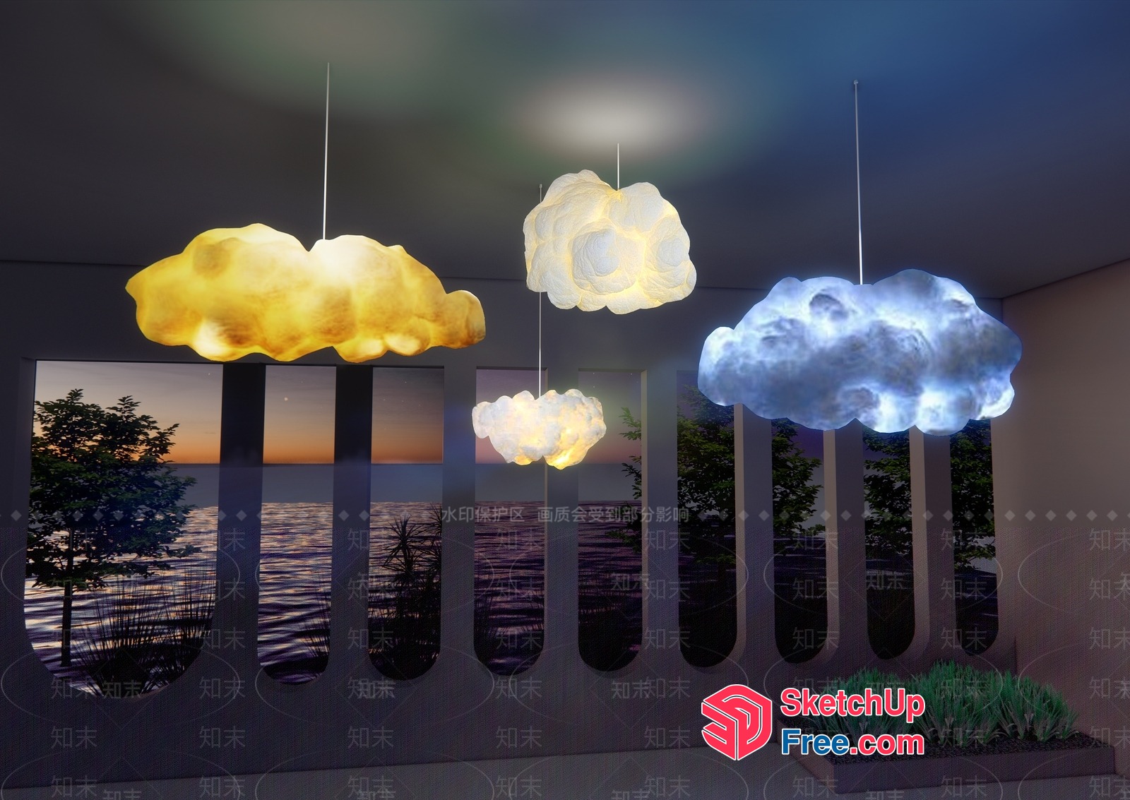 Cloudy Daydreams 3D SketchUp File
