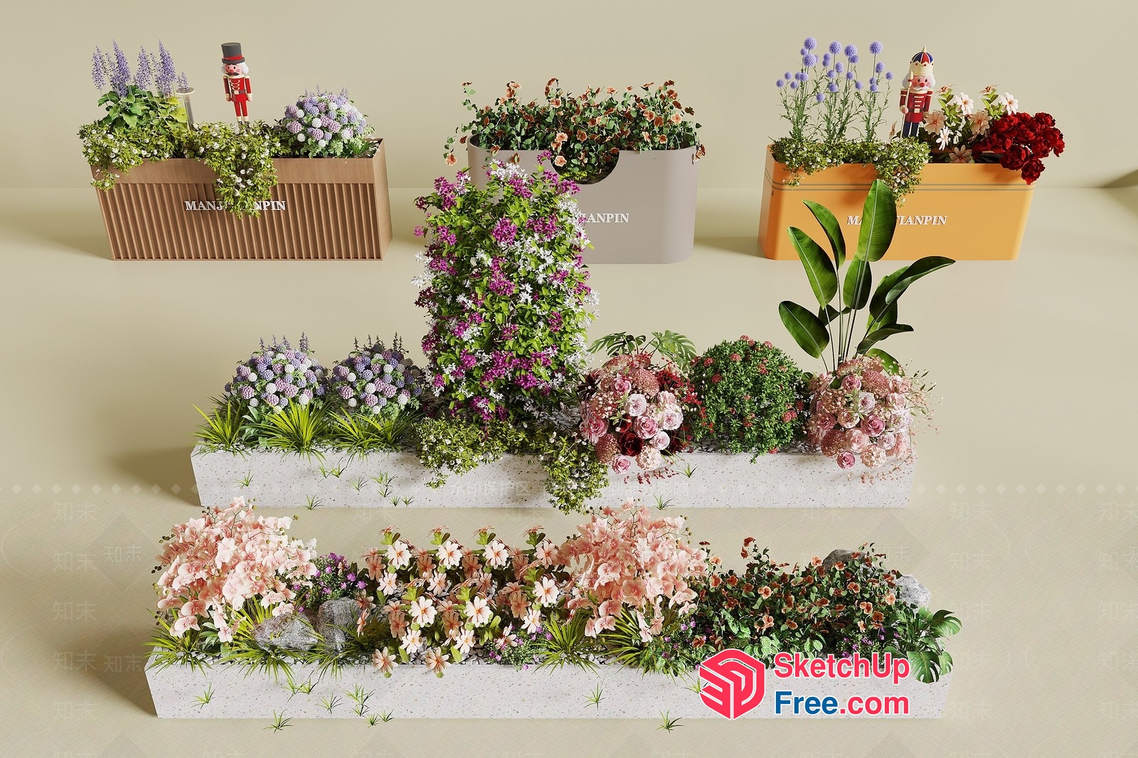 Elegant And Sophisticated Floral Arrangements 3D SketchUp File