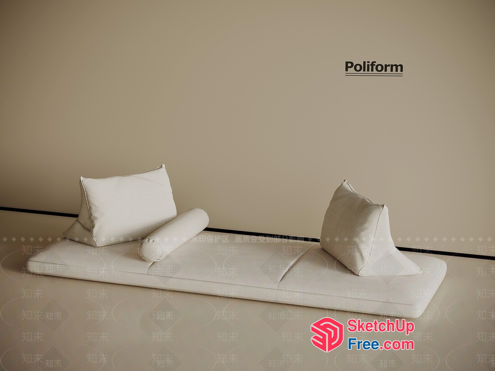Comfortable Seating Arrangement 3D SketchUp File