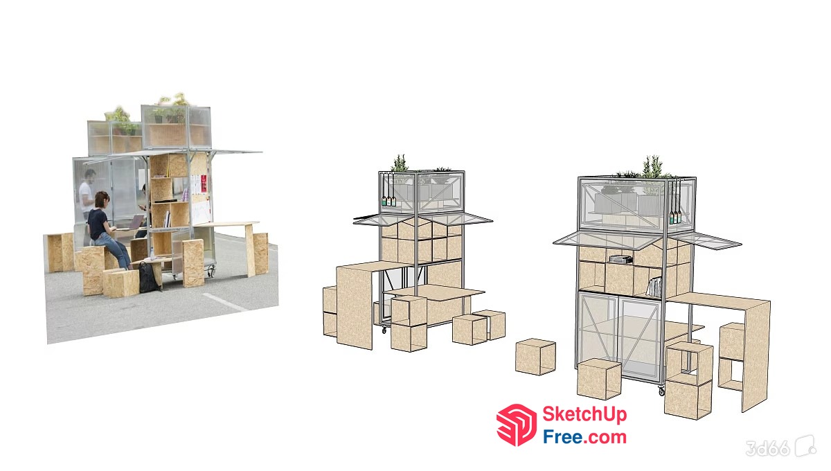 Modern Outdoor Furniture Set 3D SketchUp File