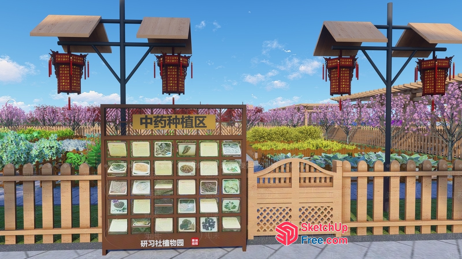 Chinese Food Display Stand 3D SketchUp File