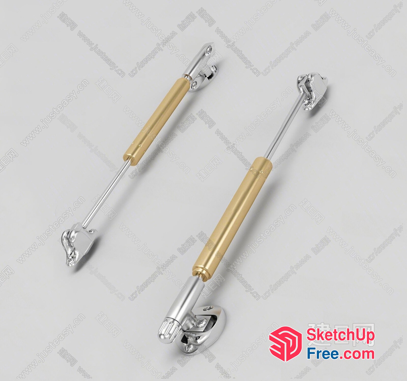 Gold And Silver Handles For Doors And Windows 3D SketchUp File