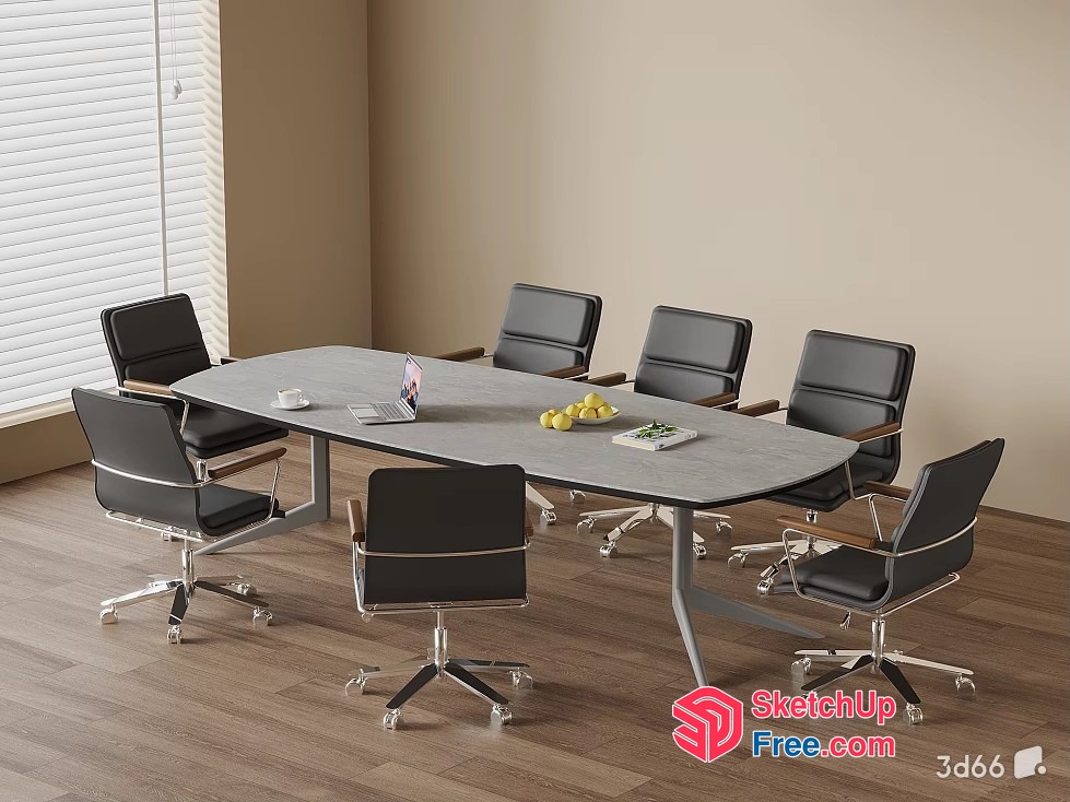 Elegant Conference Room With Modern Furniture 3D SketchUp File